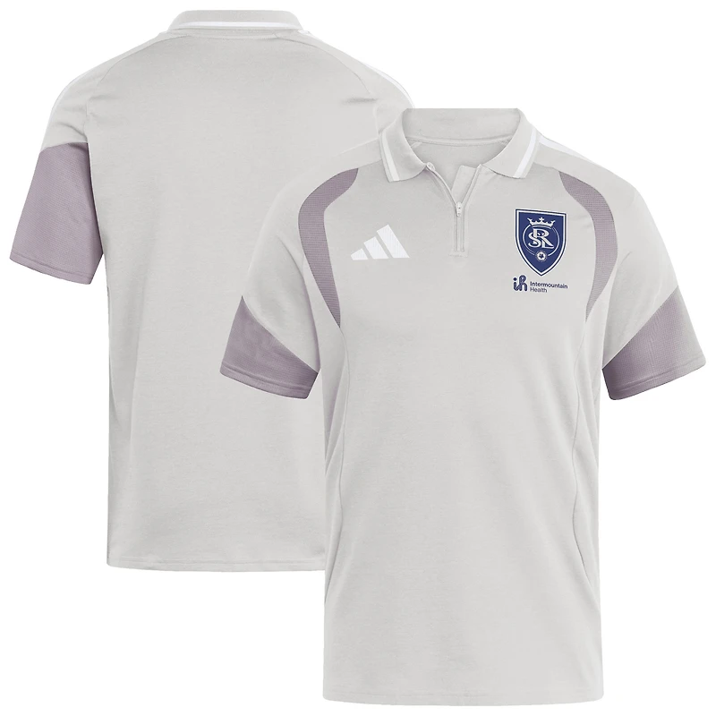 Men's adidas Silver Real Salt Lake 2026 Tiro Competition Polo