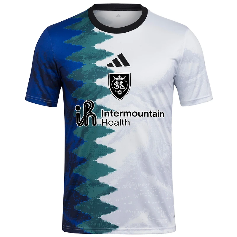 Men's adidas White Real Salt Lake 2025 Gaming AEROREADY Pre-Match Top