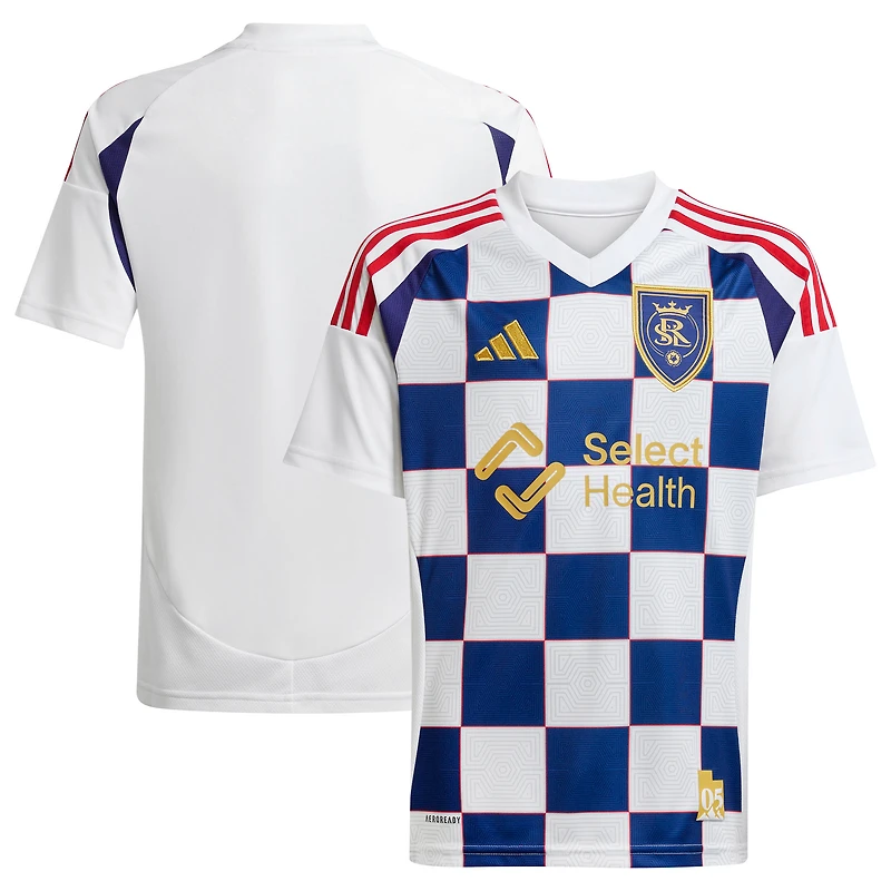 Men's adidas White Real Salt Lake 2025 Grid City Replica Jersey