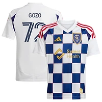 Men's adidas Zavier Gozo White Real Salt Lake 2025 Grid City Replica Jersey
