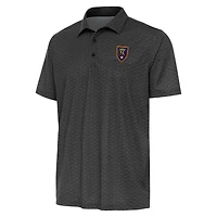 Men's Antigua  Black Real Salt Lake Relic Polo