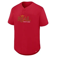 Maillot à boutons Fanatics rouge Real Salt Lake Maximum Intensity pour homme