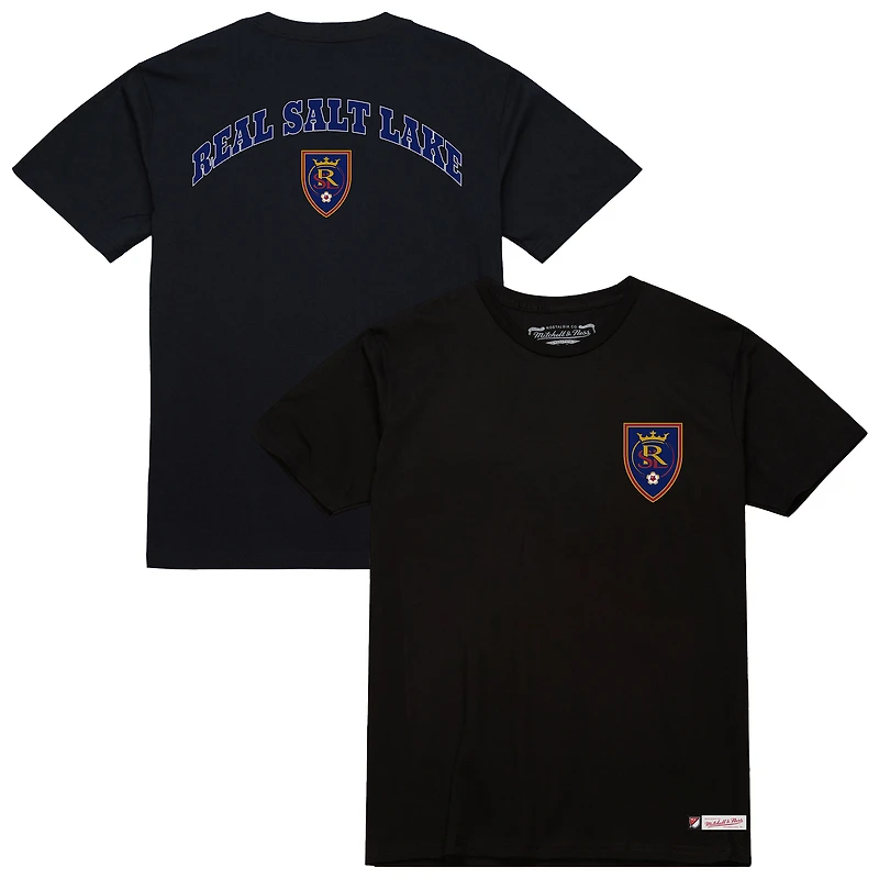 Men's Mitchell & Ness Black Real Salt Lake 2-Hit T-Shirt