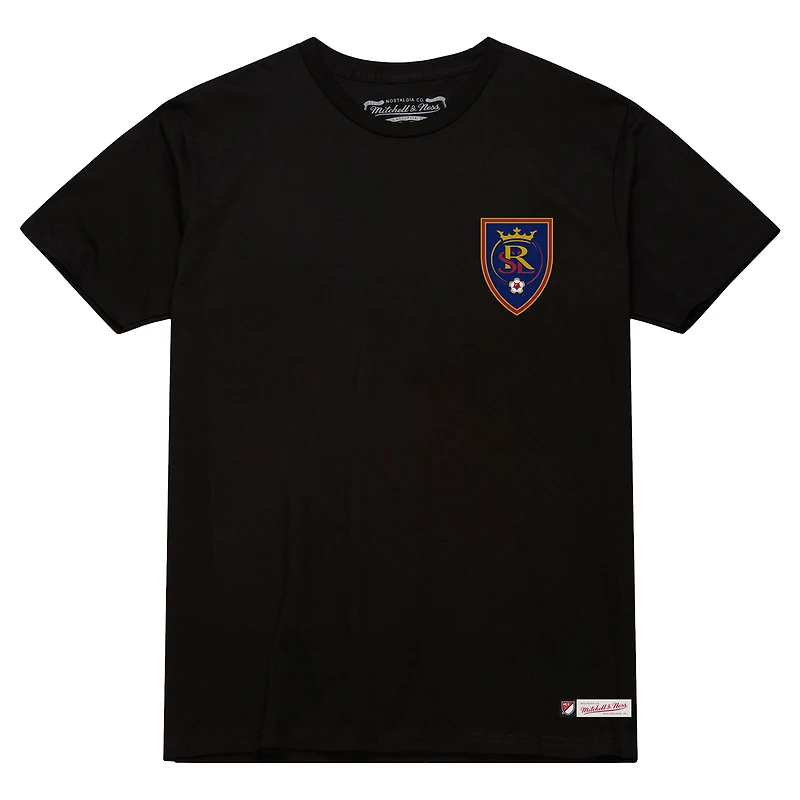 Men's Mitchell & Ness Black Real Salt Lake 2-Hit T-Shirt