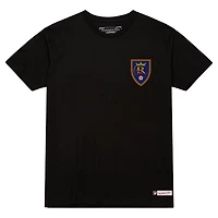 Men's Mitchell & Ness Black Real Salt Lake 2-Hit T-Shirt