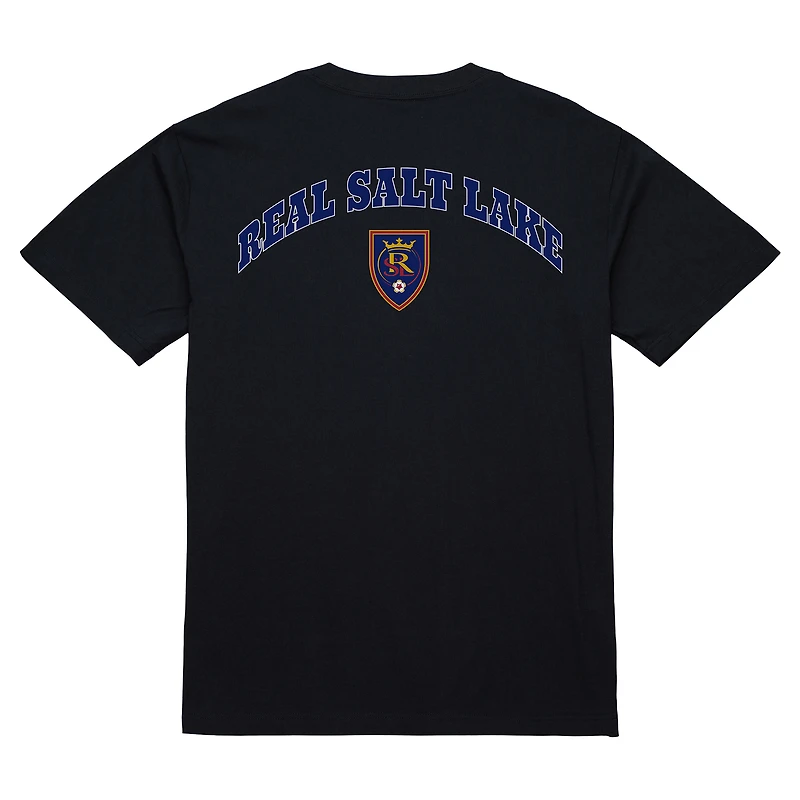 T-shirt Mitchell & Ness Real Salt Lake 2-Hit noir pour homme