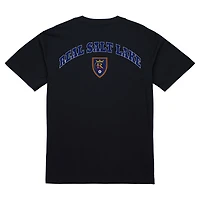 T-shirt Mitchell & Ness Real Salt Lake 2-Hit noir pour homme