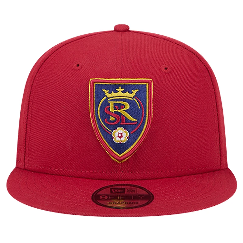 Men's New Era Red Real Salt Lake 2024 Jersey Hook 9FIFTY Snapback Hat
