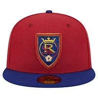 Casquette ajustée New Era Real Salt Lake 2025 Kickoff 59FIFTY pour homme rouge
