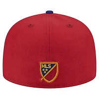 Casquette ajustée New Era Real Salt Lake 2025 Kickoff 59FIFTY pour homme rouge
