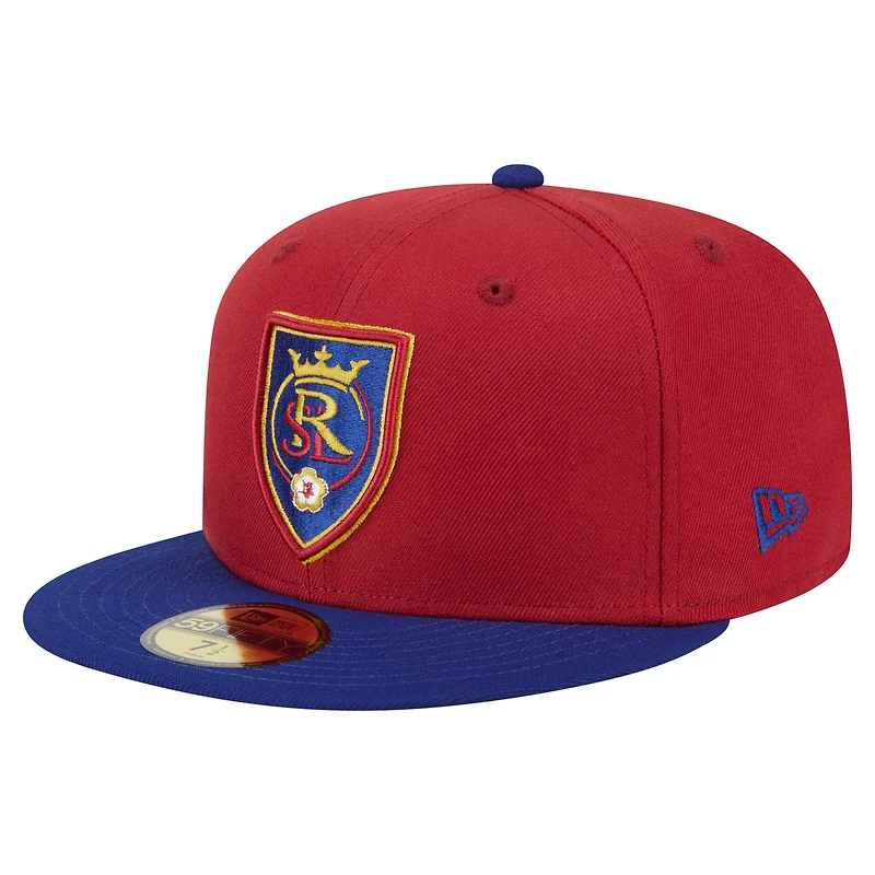 Men's New Era Red Real Salt Lake 2025 Kickoff 59FIFTY Fitted Hat