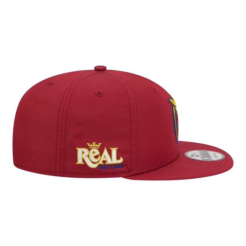 Men's New Era Red Real Salt Lake 2026 Jersey Hook 9FIFTY Snapback Hat