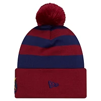 Bonnet en maille à pompon et revers New Era rouge Real Salt Lake 2026 pour homme