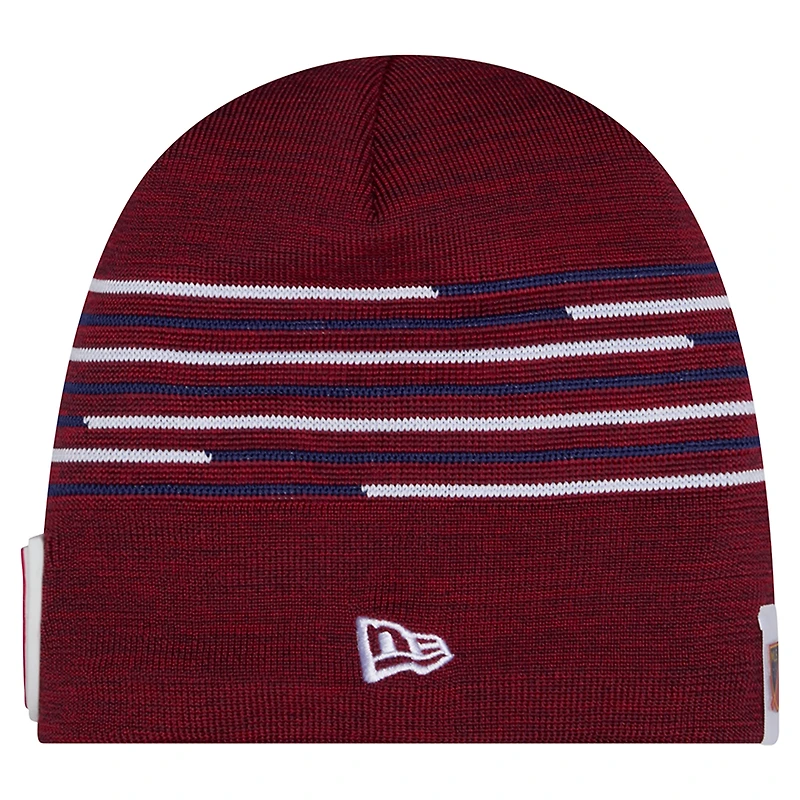 Bonnet tricoté rouge New Era Real Salt Lake 2026 pour homme
