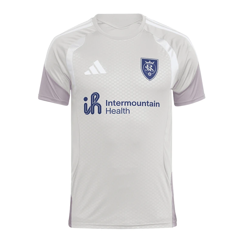 Maillot d'entraînement de compétition Real Salt Lake argent pour homme, année 2026
