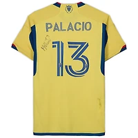 Nelson Palacio Real Salt Lake Autographed Match-Used #13 Yellow Jersey from the 2023 MLS Season