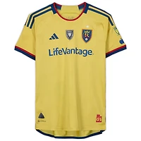 Nelson Palacio Real Salt Lake Autographed Match-Used #13 Yellow Jersey from the 2023 MLS Season