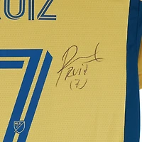 Pablo Ruiz Real Salt Lake Autographed Match-Used #7 Gold adidas Jersey from the 2024 MLS Season - Size S