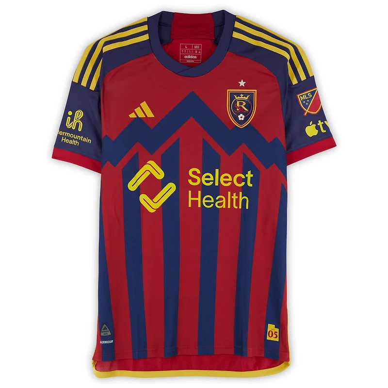 Philip Quinton Real Salt Lake Autographed Match-Used #26 Red adidas Jersey from the 2024 MLS Season - Size L
