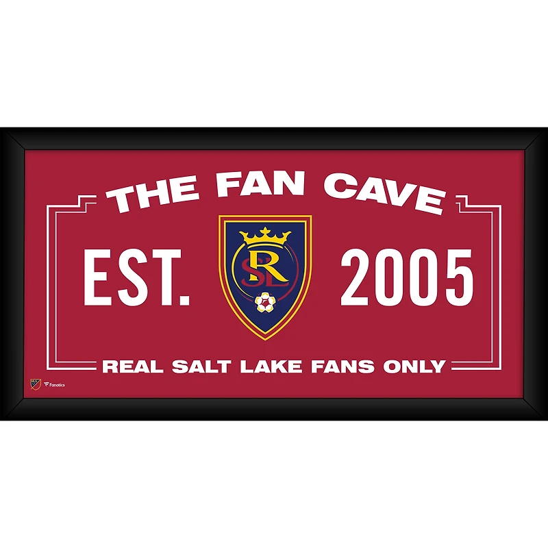 Real Salt Lake Framed 10" x 20" Fan Cave Collage