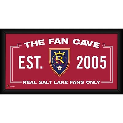 Real Salt Lake Framed 10" x 20" Fan Cave Collage