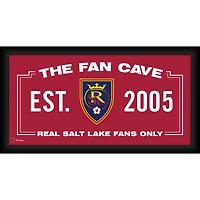 Real Salt Lake Framed 10" x 20" Fan Cave Collage