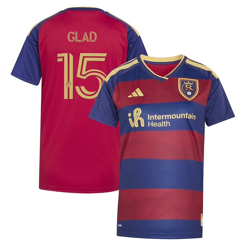Women's adidas Justen Glad Red Real Salt Lake 2026 The Switchback On-Field Authentic Player Jersey