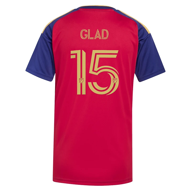 Women's adidas Justen Glad Red Real Salt Lake 2026 The Switchback On-Field Authentic Player Jersey