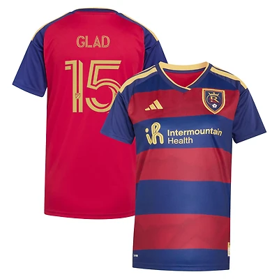 Women's adidas Justen Glad Red Real Salt Lake 2026 The Switchback On-Field Authentic Player Jersey