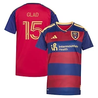 Women's adidas Justen Glad Red Real Salt Lake 2026 The Switchback On-Field Authentic Player Jersey