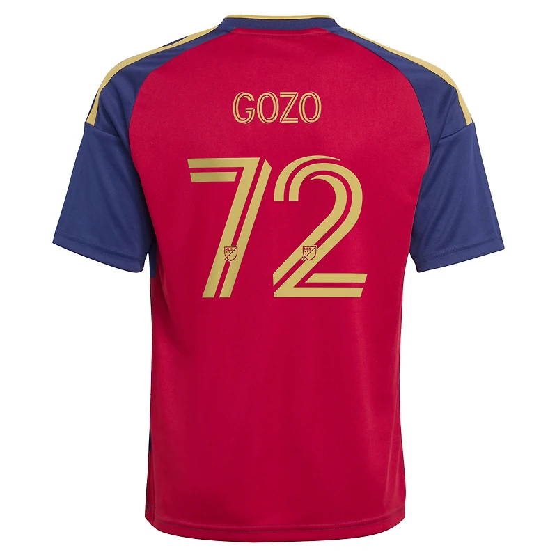 Maillot réplique adidas Zavier Gozo rouge Real Salt Lake 2026 The Switchback pour enfant