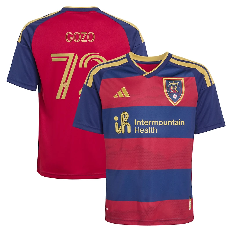 Maillot réplique adidas Zavier Gozo rouge Real Salt Lake 2026 The Switchback pour enfant