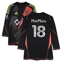 Zac MacMath Real Salt Lake Autographed Match-Used #18 Black adidas Jersey from the 2024 MLS Season - Size XL
