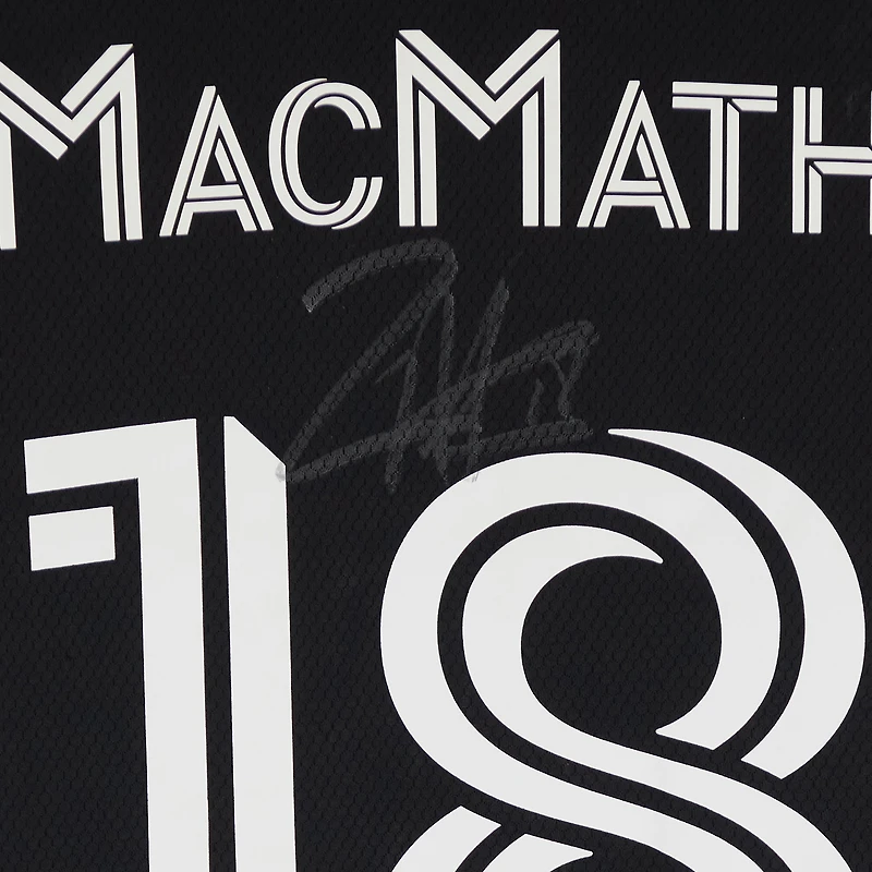 Zac MacMath Real Salt Lake Autographed Match-Used #18 Black adidas Jersey from the 2024 MLS Season - Size XL