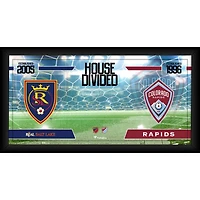 Collage encadré Real Salt Lake vs Colorado Rapids 10" x 20" Maison divisée