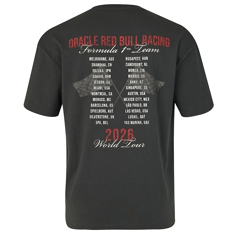 Men's Castore Black Red Bull Racing World Tour Relaxed T-Shirt