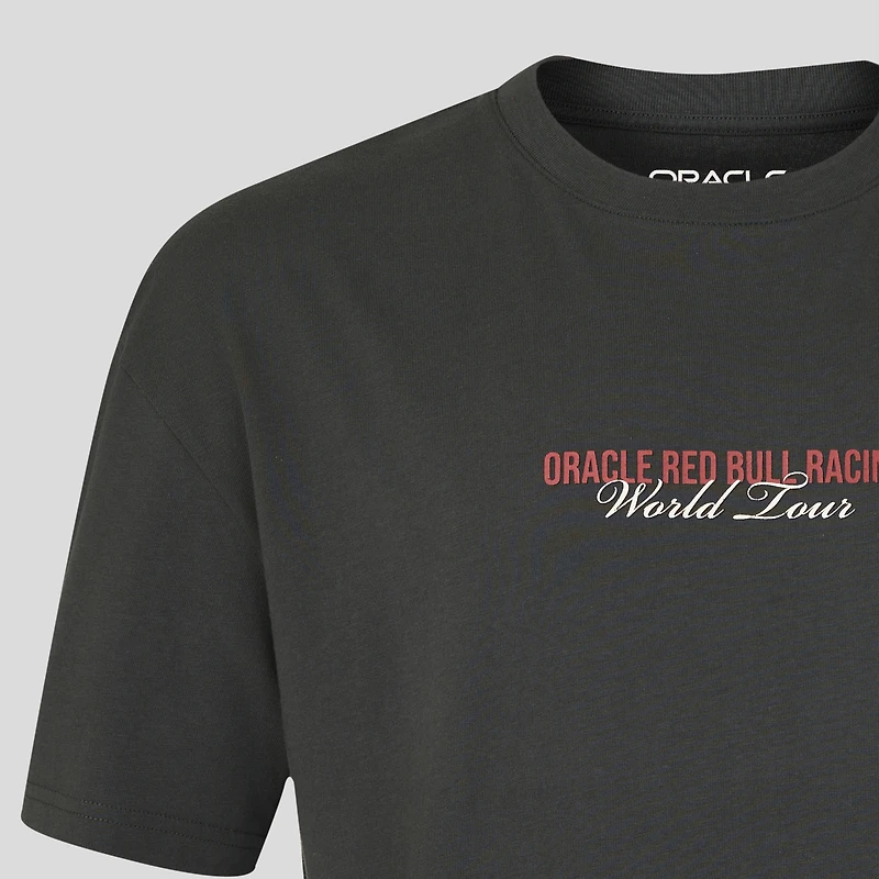 T-shirt décontracté Castore noir Red Bull Racing World Tour pour homme