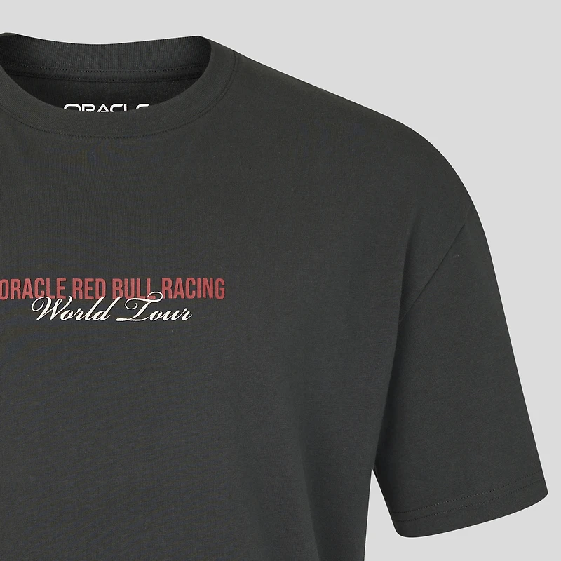 Men's Castore Black Red Bull Racing World Tour Relaxed T-Shirt