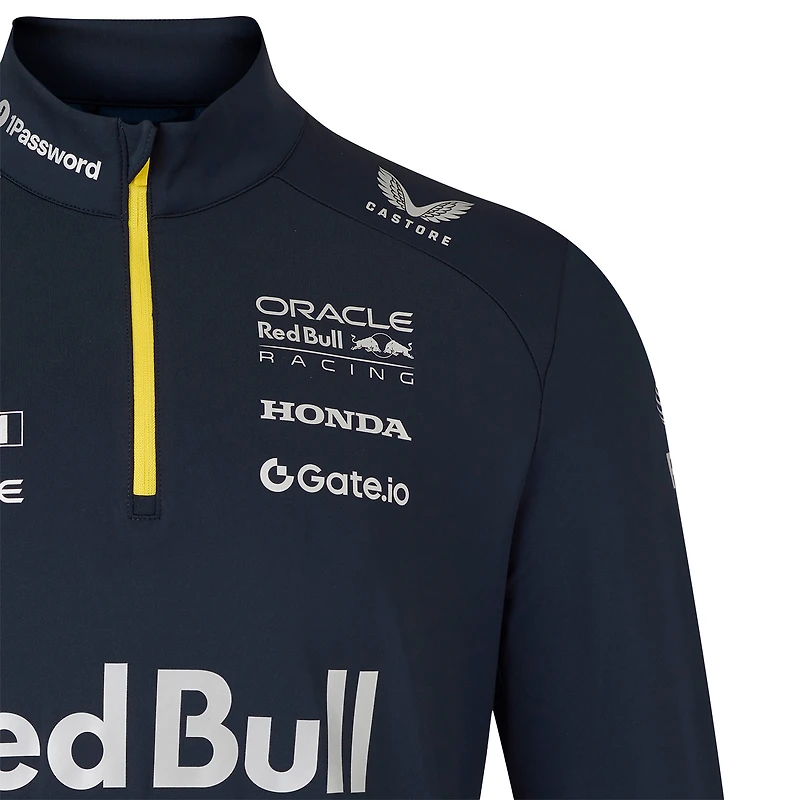 Men's Castore Navy Red Bull Racing x HYPEBEAST Team Quarter-Zip Jacket