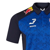Men's Max Verstappen Black/Blue Red Bull Racing 2026 Replica Polo Shirt