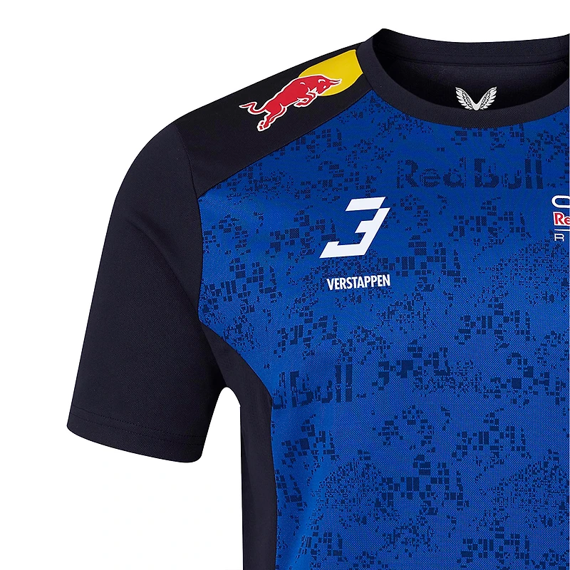 Men's Max Verstappen Black/Blue Red Bull Racing Replica Set Up T Shirt