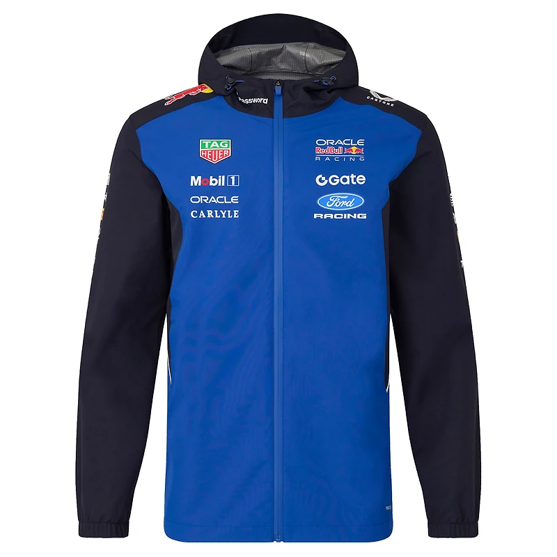 Veste imperméable à manches longues pour homme, réplique Oracle Red Bull Racing 2026, bleu marine