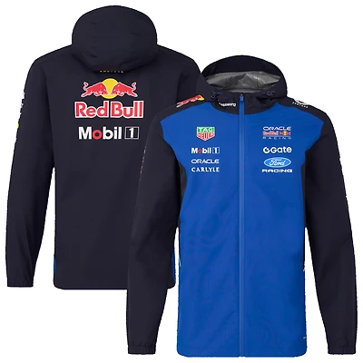 Men's Navy Oracle Red Bull Racing 2026 Replica Long Sleeve Water-Resistant Jacket