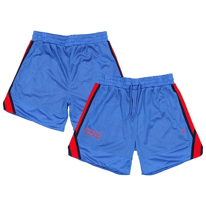 Short de basket-ball en maille bleu Red Bull Racing New Era pour homme