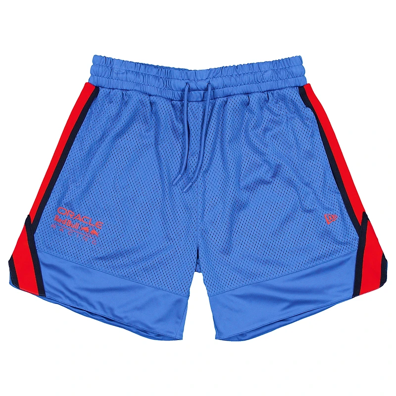 Short de basket-ball en maille bleu Red Bull Racing New Era pour homme