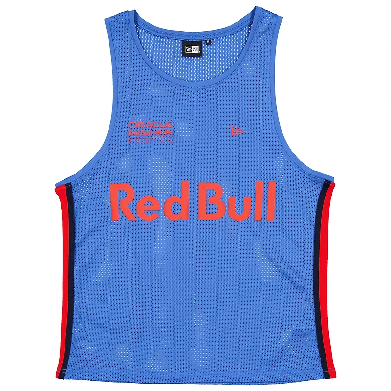 Men's New Era Blue Red Bull Racing Basketball Mesh Tank Top