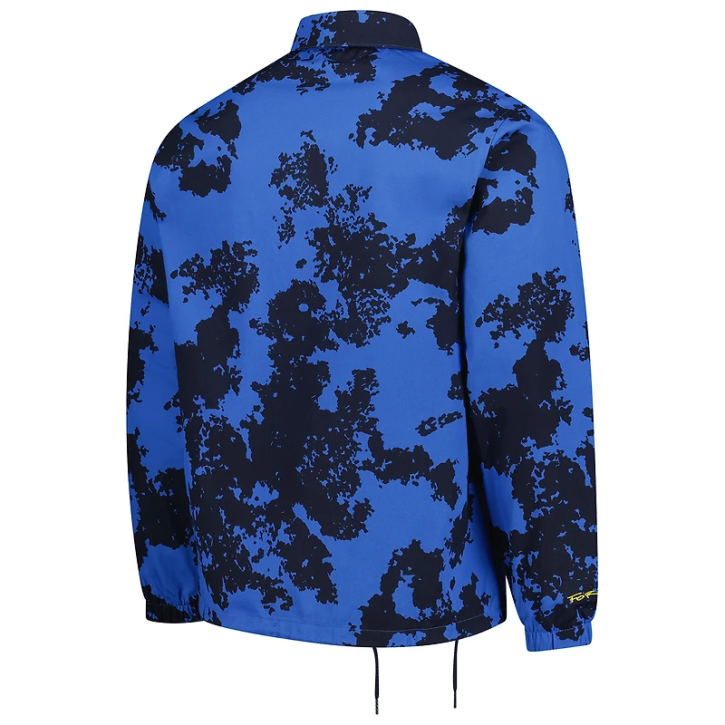Men's New Era Blue Red Bull Racing F1 Coaches Full-Snap Jacket