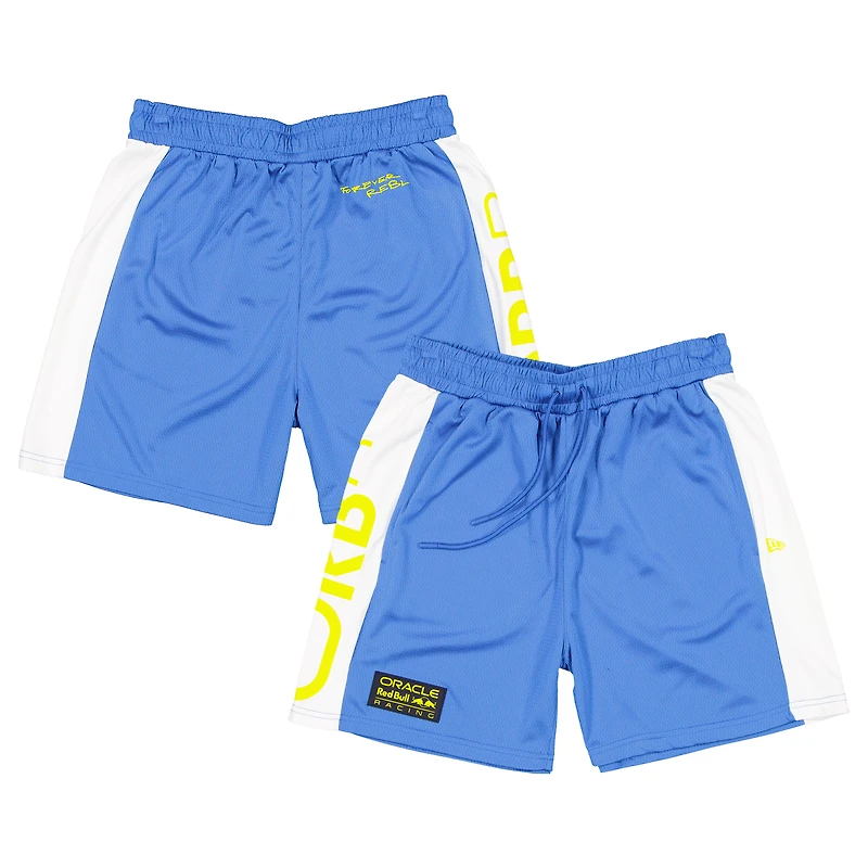 Men's New Era Navy Red Bull Racing Graphic Mesh Shorts
