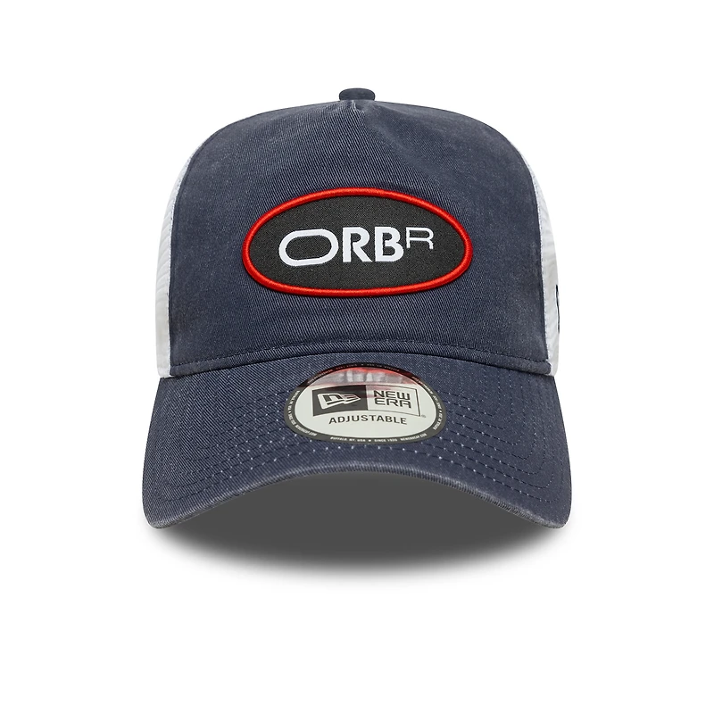 Men's New Era  Blue Red Bull Racing ORBR E-Frame Trucker Adjustable Hat