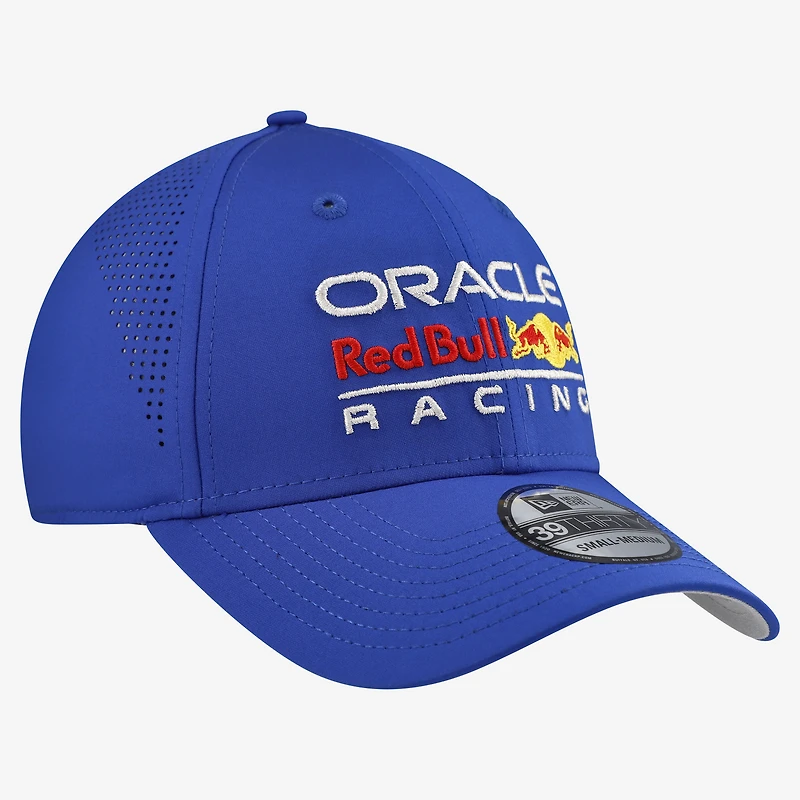 Men's New Era Blue Red Bull Racing Perforated 39THIRTY Flex Hat